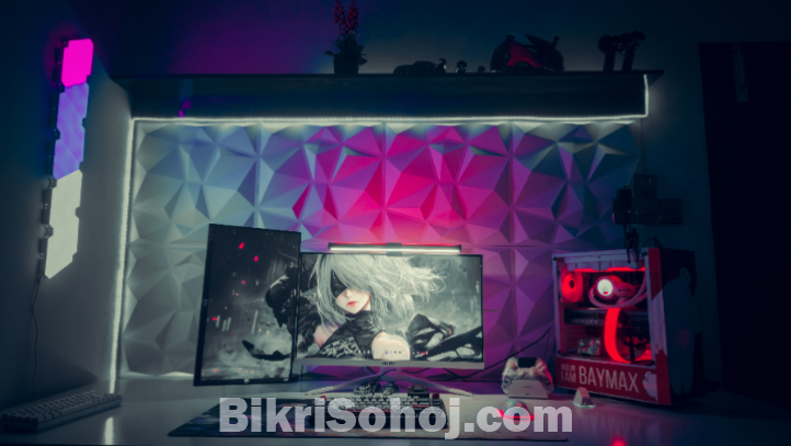 Gaming pc with monitor